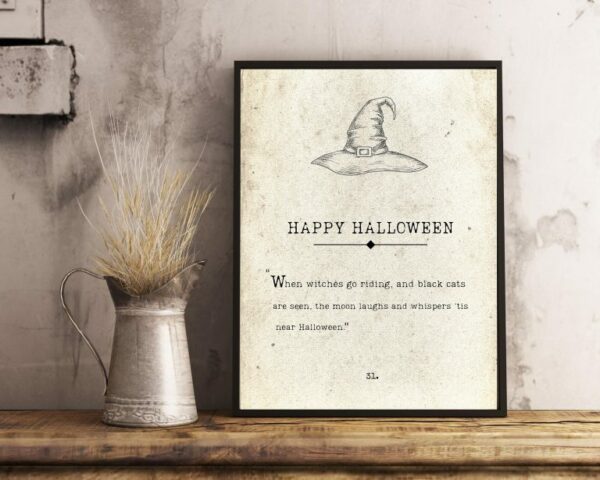 Happy Halloween Canvas Witch Gifts For Her