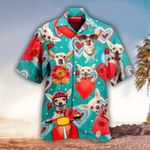 Chihuahua Valentines Day Gift, Hawaiian Shirt For Dog Lovers