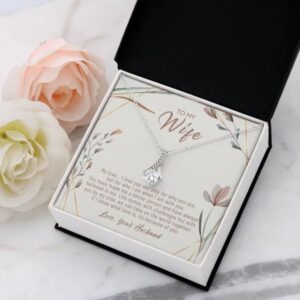 Gift For Wife To My Wife Necklace Wedding Anniversary Birthday Valentines Gifts
