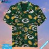 Green Bay Packers Hawaiian Graphic Print Short Sleeve Hawaiian Shirt