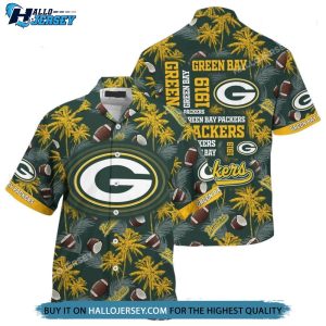 Green Bay Packers Beach Shirts New, Hawaiian Shirt