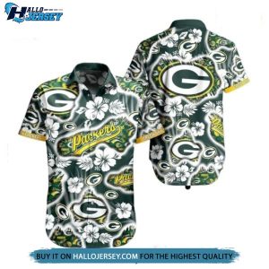 Green Bay Packers Graphic Floral Printed This Summer Hawaiian Shirt