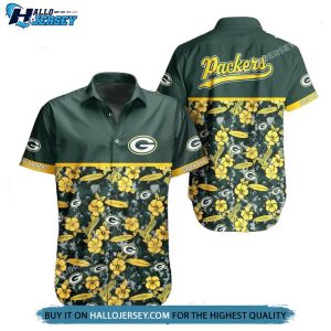 Green Bay Packers Nfl Hot Summer Short Sleeve Hawaiian Shirt