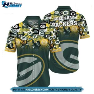 Green Bay Packers Trends Summer Button Down Hawaiian Shirt