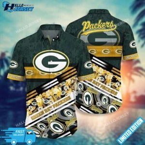 Green Bay Packers Football Short Sleeve Hawaiian Shirts