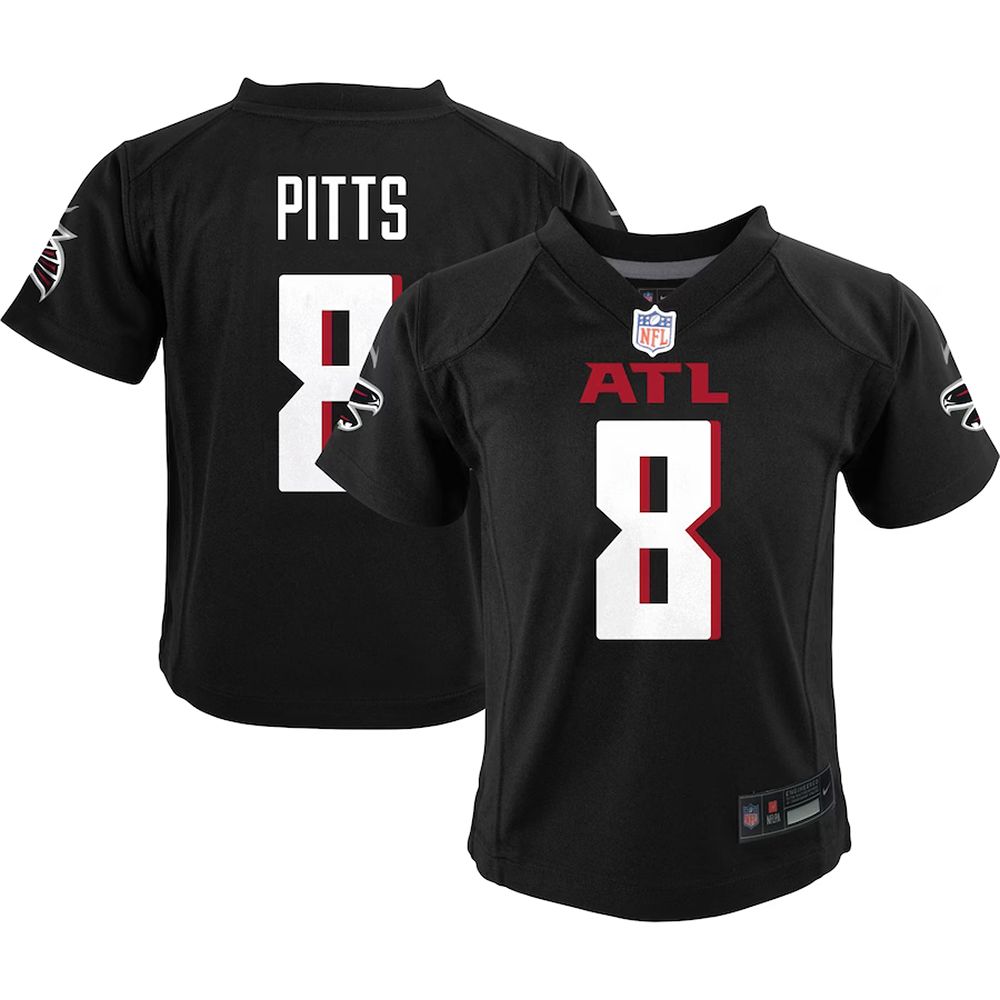 Infant Atlanta Falcons Kyle Pitts Nike Game Jersey Black