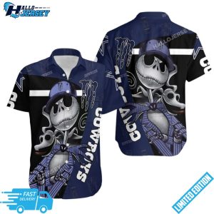 Jack Skellington Dallas Cowboys Monster Energy Hawaiian Shirt