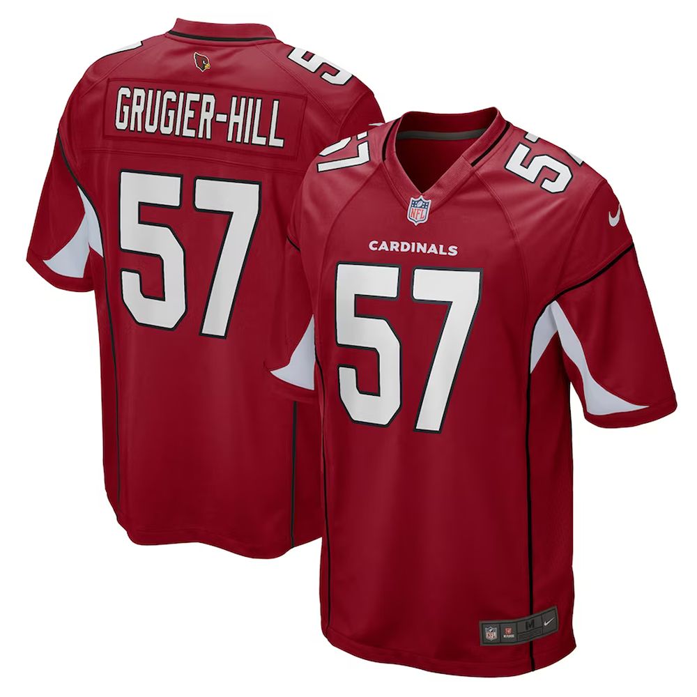 Mens Arizona Cardinals Kamu Grugier-Hill Nike Cardinal Game Player Jersey, Arizona Cardinals Apparel 