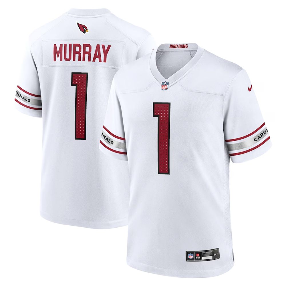 Mens Arizona Cardinals Kyler Murray Jersey Nike Game Player White