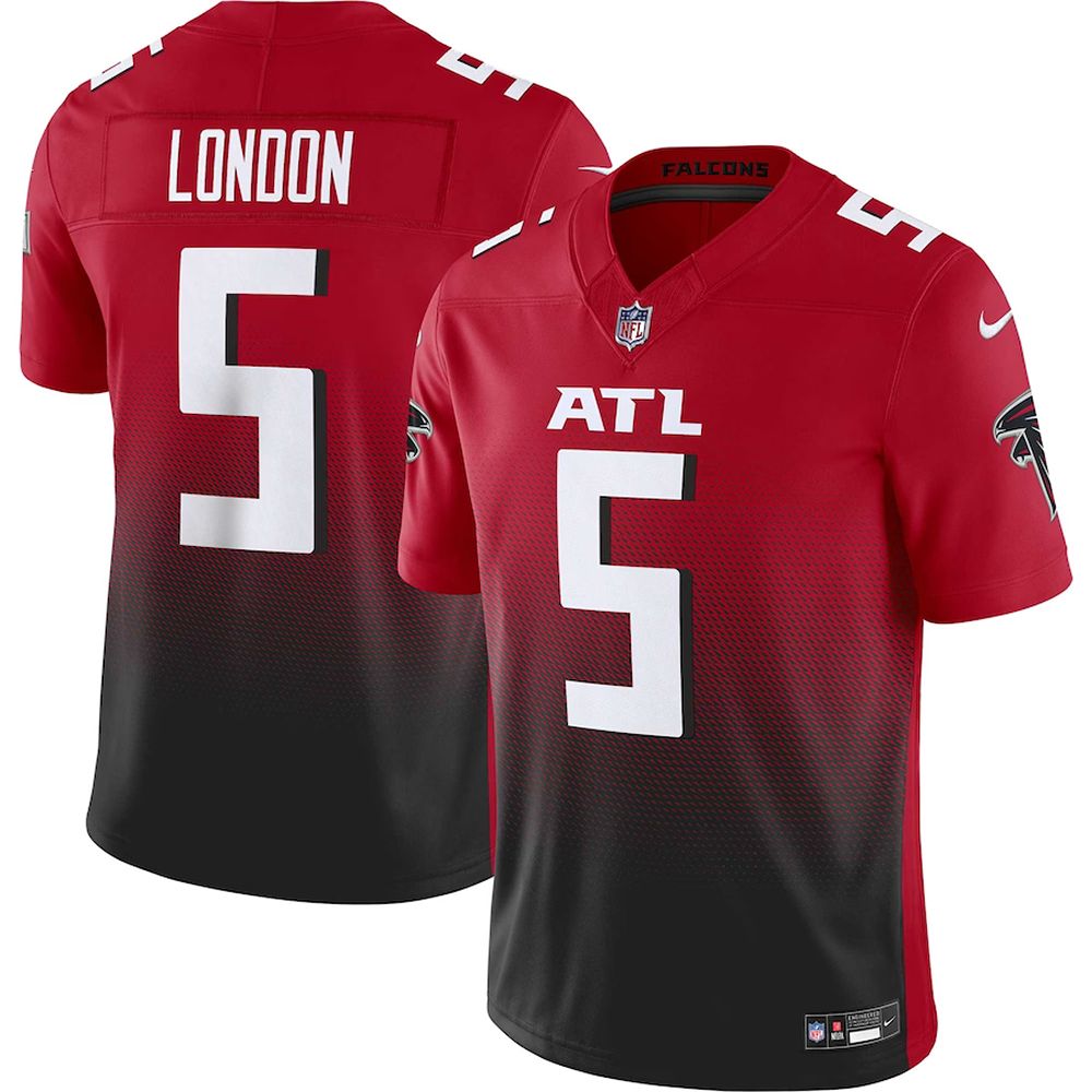 Mens Atlanta Falcons Drake London Nike Vapor F.U.S.E. Limited Jersey Red