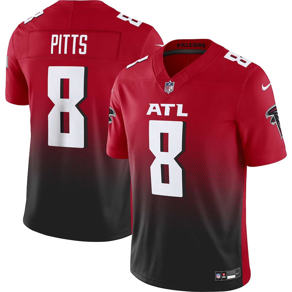 Mens Atlanta Falcons Kyle Pitts Nike Vapor F.U.S.E. Limited Jersey Red
