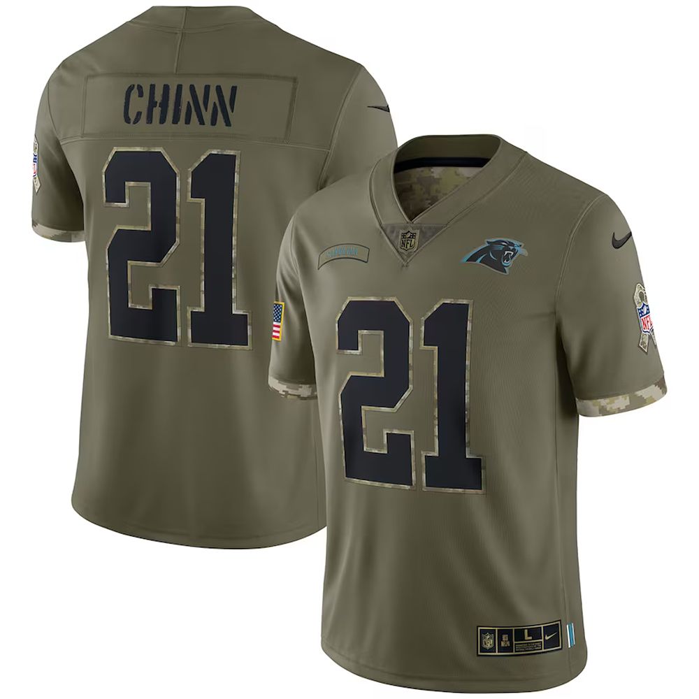 Mens Carolina Panthers Nike Olive 2022 Salute To Service Limited Jersey