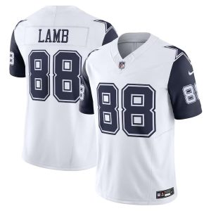 Mens Dallas Cowboys CeeDee Lamb Nike Vapor F.U.S.E. Limited Jersey White