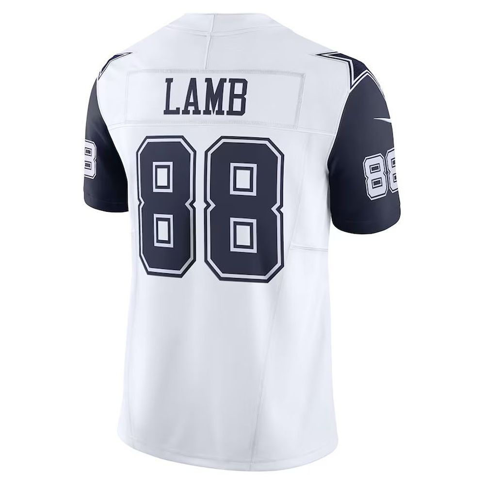 Men's Nike CeeDee Lamb White Dallas Cowboys Vapor Elite Jersey