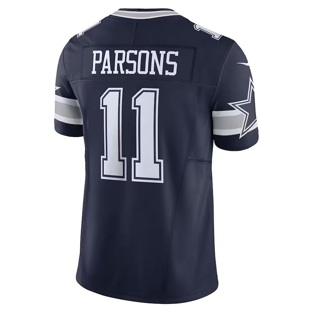 Men's Nike Micah Parsons Navy Dallas Cowboys Vapor F.U.S.E. Elite Jersey