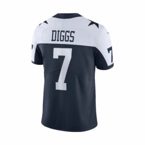 Men's Custom Trevon Diggs Blue Dallas Cowboys Team Game Hawaiian