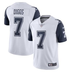 Mens Dallas Cowboys Trevon Diggs Nike Limited Vapor Jersey White