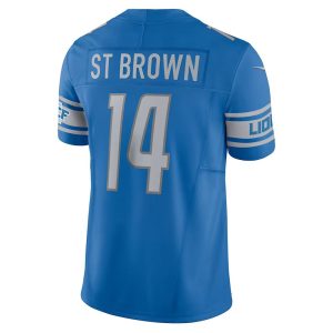 Mens Detroit Lions Amon-Ra St. Brown Vapor F.U.S.E. Limited Jersey Blue