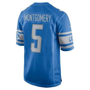 Mens Detroit Lions David Montgomery Nike Blue Game Player Jersey 2