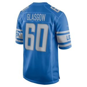 Mens Detroit Lions Graham Glasgow Nike Blue Game Jersey 2