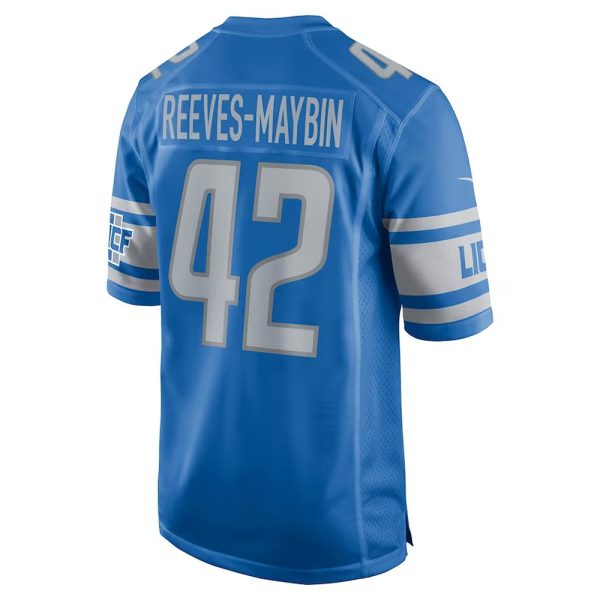 Mens Detroit Lions Jalen Reeves-Maybin Game Jersey Blue