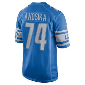 Mens Detroit Lions Kayode Awosika Nike Blue Home Game Player Jersey 2