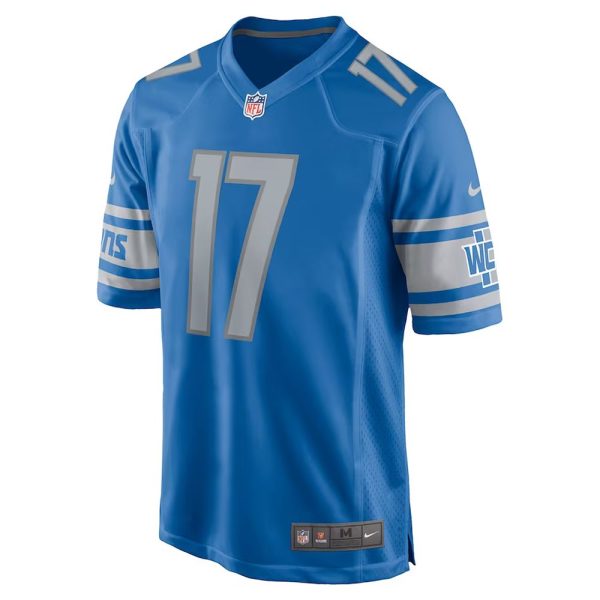 Mens Detroit Lions Michael Badgley Home Game Player Jersey Blue