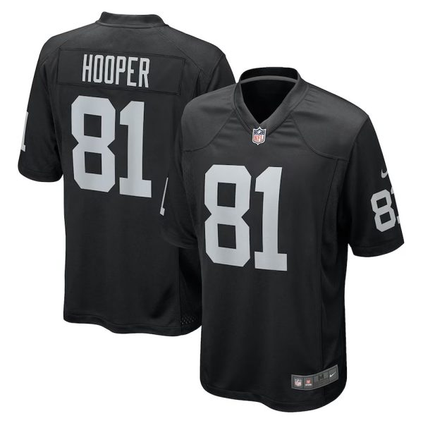 Mens Las Vegas Raiders Austin Hooper Team Game Jersey Black