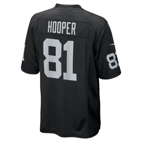 Mens Las Vegas Raiders Austin Hooper Team Game Jersey Black