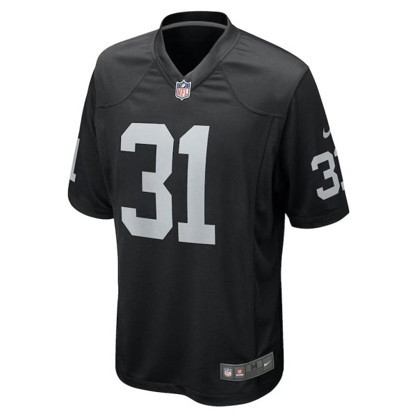 Mens Las Vegas Raiders Brandon Facyson Team Game Jersey Black