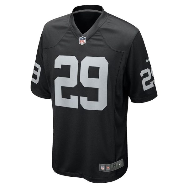 Mens Las Vegas Raiders Christopher Smith II Jersey Team Game Black