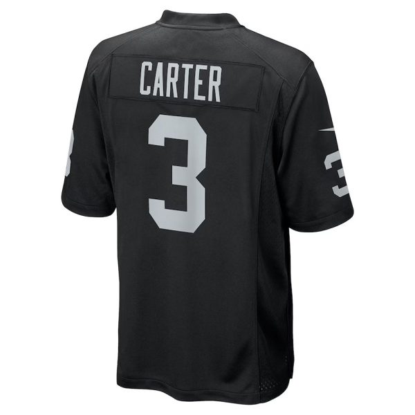 Mens Las Vegas Raiders DeAndre Carter Game Player Jersey Black