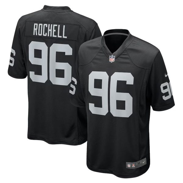 Mens Las Vegas Raiders Isaac Rochell Team Game Jersey Black