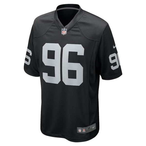 Mens Las Vegas Raiders Isaac Rochell Team Game Jersey Black