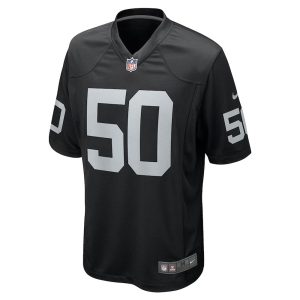 Mens Las Vegas Raiders Jacob Bobenmoyer Game Player Jersey Black