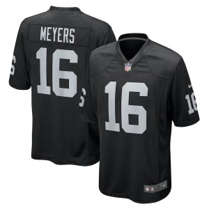 Mens Las Vegas Raiders Jakobi Meyers Game Player Jersey Black