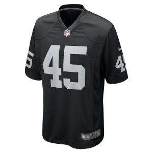 Mens Las Vegas Raiders Jaquan Johnson Game Player Jersey Black