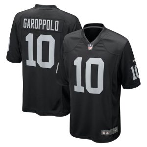 Mens Las Vegas Raiders Jimmy Garoppolo Game Player Jersey Black