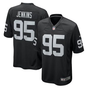 Mens Las Vegas Raiders John Jenkins Game Jersey Black