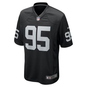 Mens Las Vegas Raiders John Jenkins Game Jersey Black