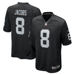 Mens Las Vegas Raiders Josh Jacobs Game Player Jersey Black