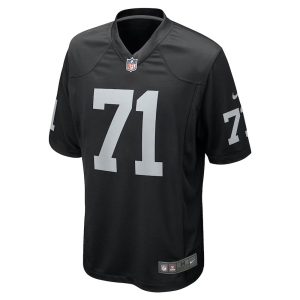 Mens Las Vegas Raiders Justin Herron Team Game Jersey Black