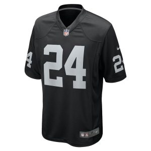 Mens Las Vegas Raiders Marcus Peters Team Game Jersey Black