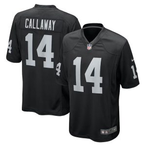 Mens Las Vegas Raiders Marquez Callaway Team Game Jersey Black