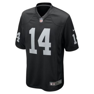 Mens Las Vegas Raiders Marquez Callaway Team Game Jersey Black