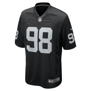 Mens Las Vegas Raiders Maxx Crosby Game Jersey Black