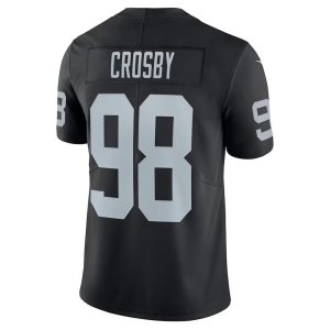 Mens Las Vegas Raiders Maxx Crosby Jersey Limited Black