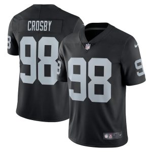 Mens Las Vegas Raiders Maxx Crosby Jersey Limited Black