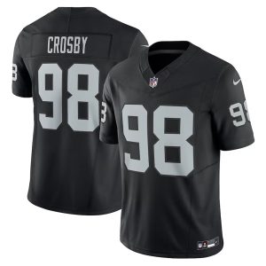 Mens Las Vegas Raiders Maxx Crosby Vapor F.U.S.E. Limited Jersey Black