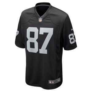 Mens Las Vegas Raiders Michael Mayer 2023 Nfl Draft Game Jersey Black